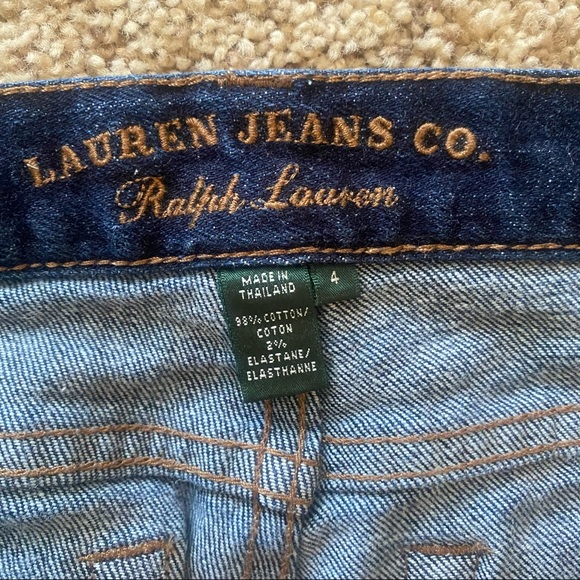 Lauren Ralph Lauren Jeans Bootcut sz 4 Dark Wash - Picture 3 of 11